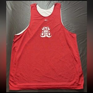 Vintage NBA 3 on 3 Reversible Red White 90s Basketball Jersey Size XL